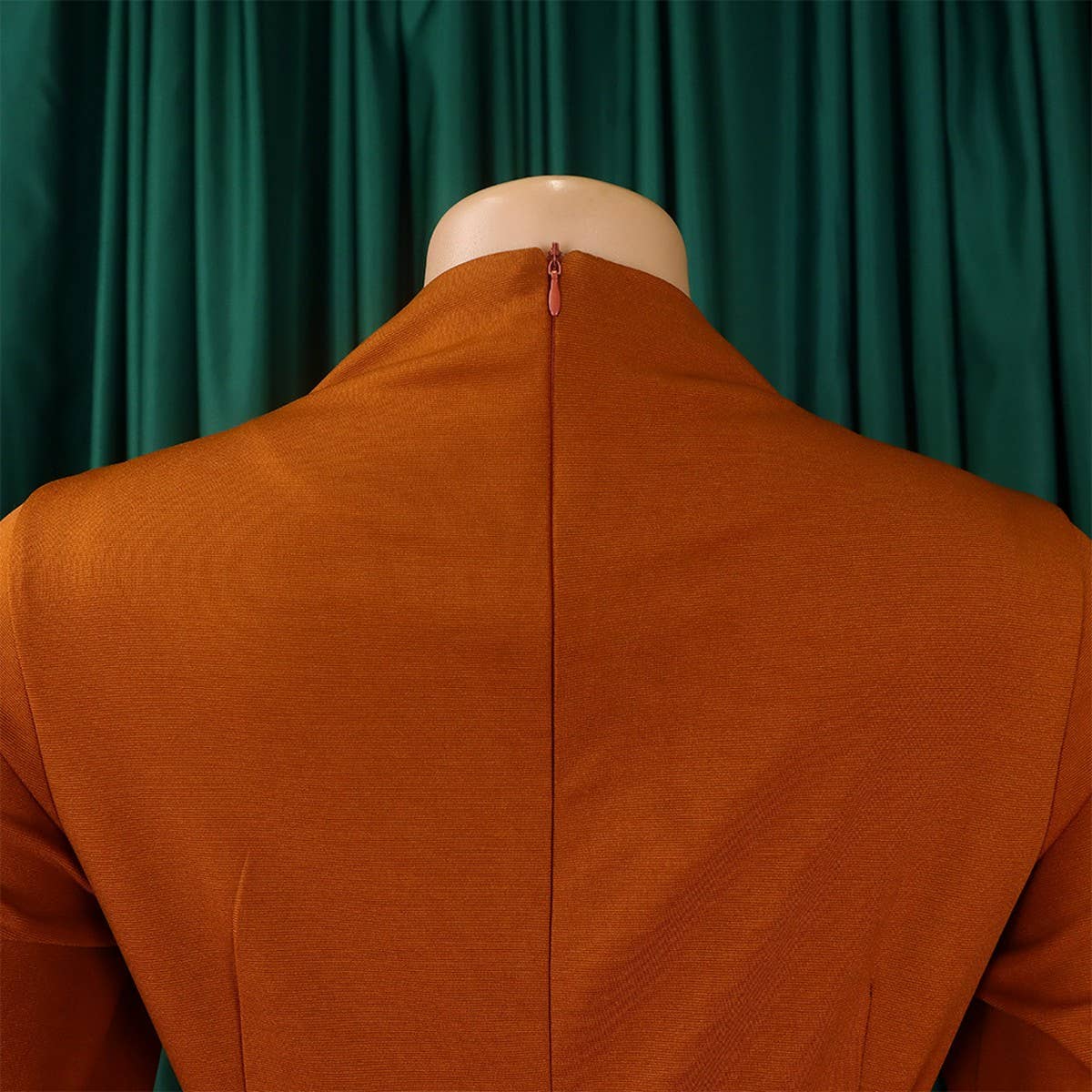 FASHIONABLE PLEATED PLUS SIZE SWING SKIRT DRESS