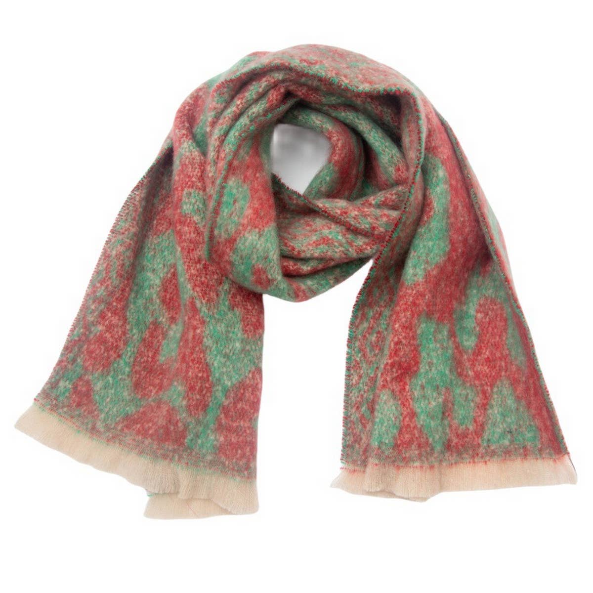 New Jacquard Leopard Print Scarf for Fall & Winter