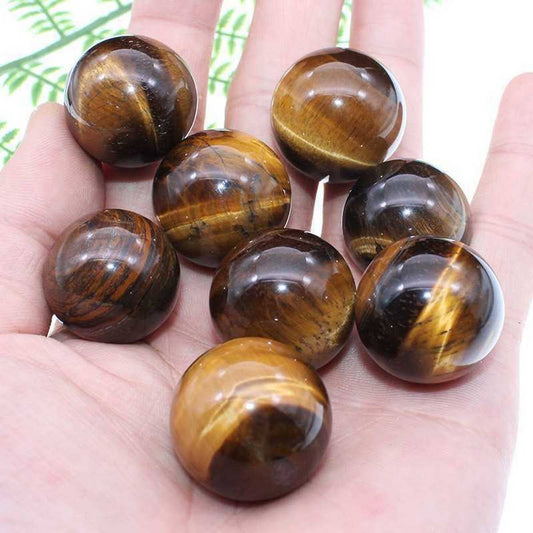 Natural Tiger Eye Crystal Ball Set