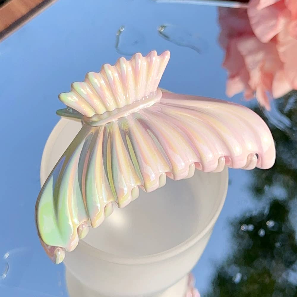 Candy gradient color fish tail bow tie hair grab