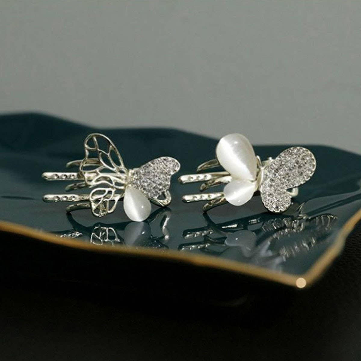 Delicate Butterfly Hair Claw, Small Side Bang Clip