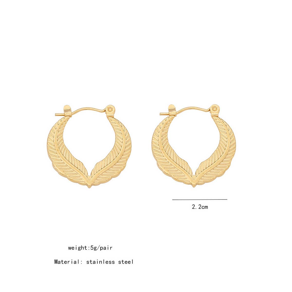 GEOMETRIC PERSONALITY IRREGULAR EARRINGS_CWAHA0876