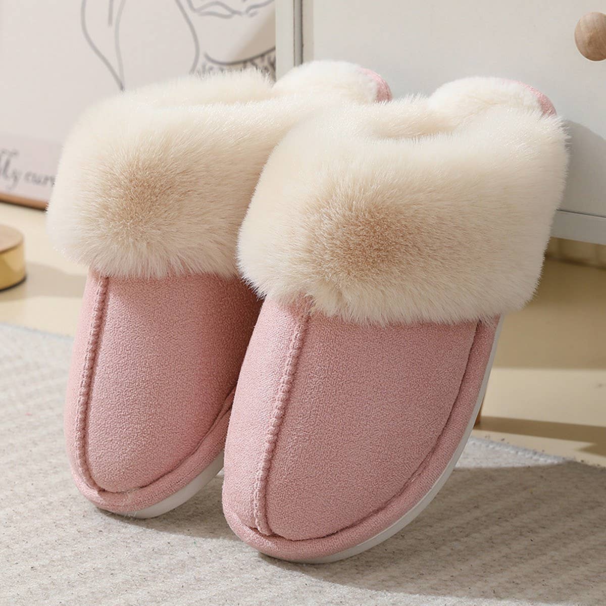 Fluffy Cozy Warm Soft House Slippers