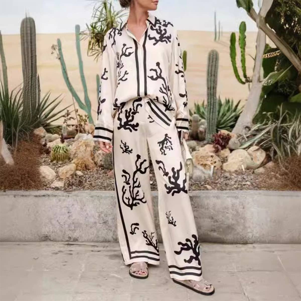 Personalized printed color matching loose suit