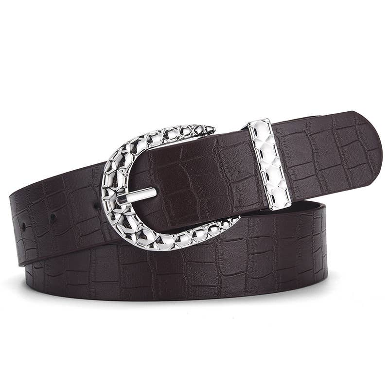 Oval buckle fashionable version trendy belt