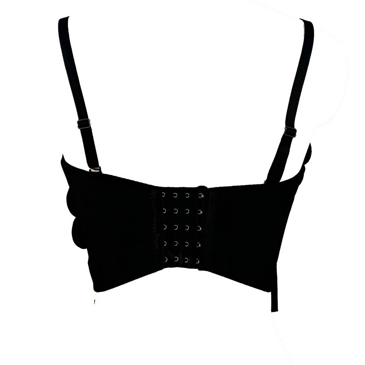 HIGH-END FLOWER SUSPENDERS SEXY HERRINGBONE BRA