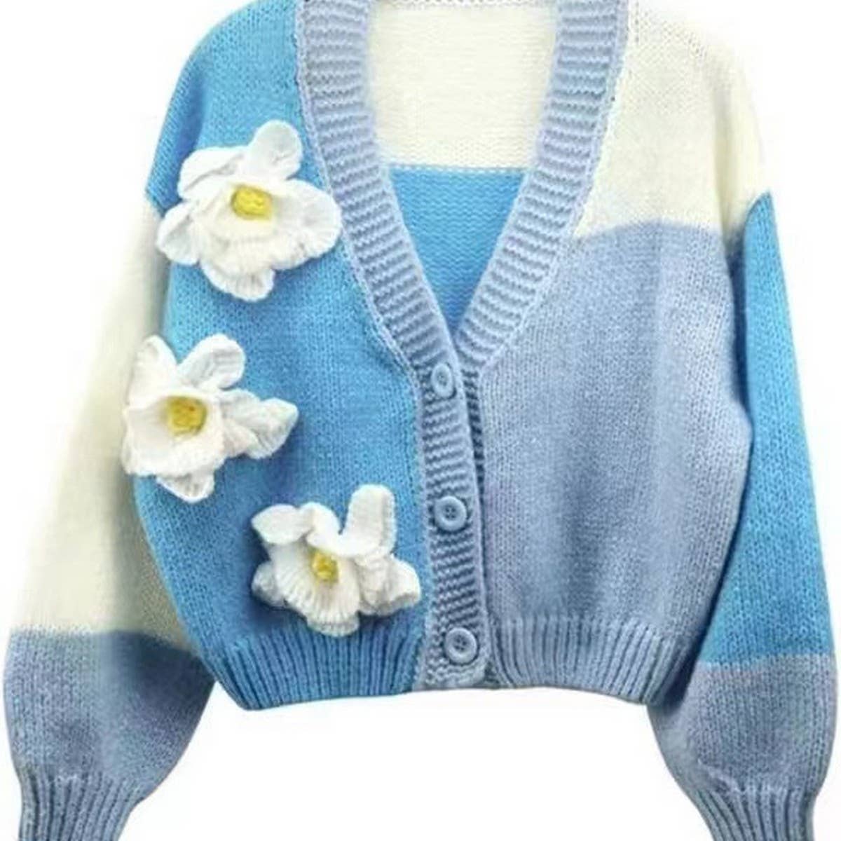 Women's Embroidered Knit Cardigan Jacket