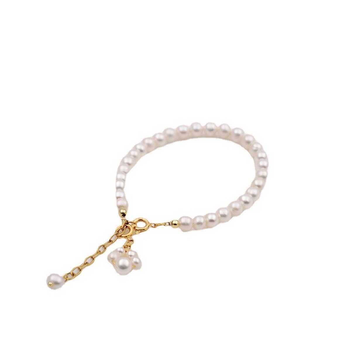 GOLD SIMPLE PEARL BRACELET