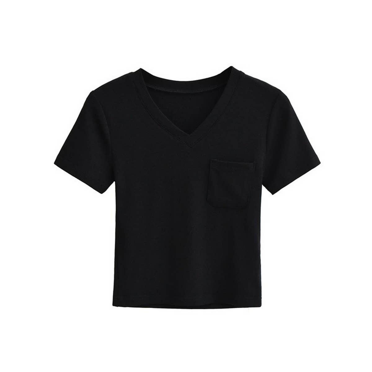 Slim-fit short crop top with a hot chick base