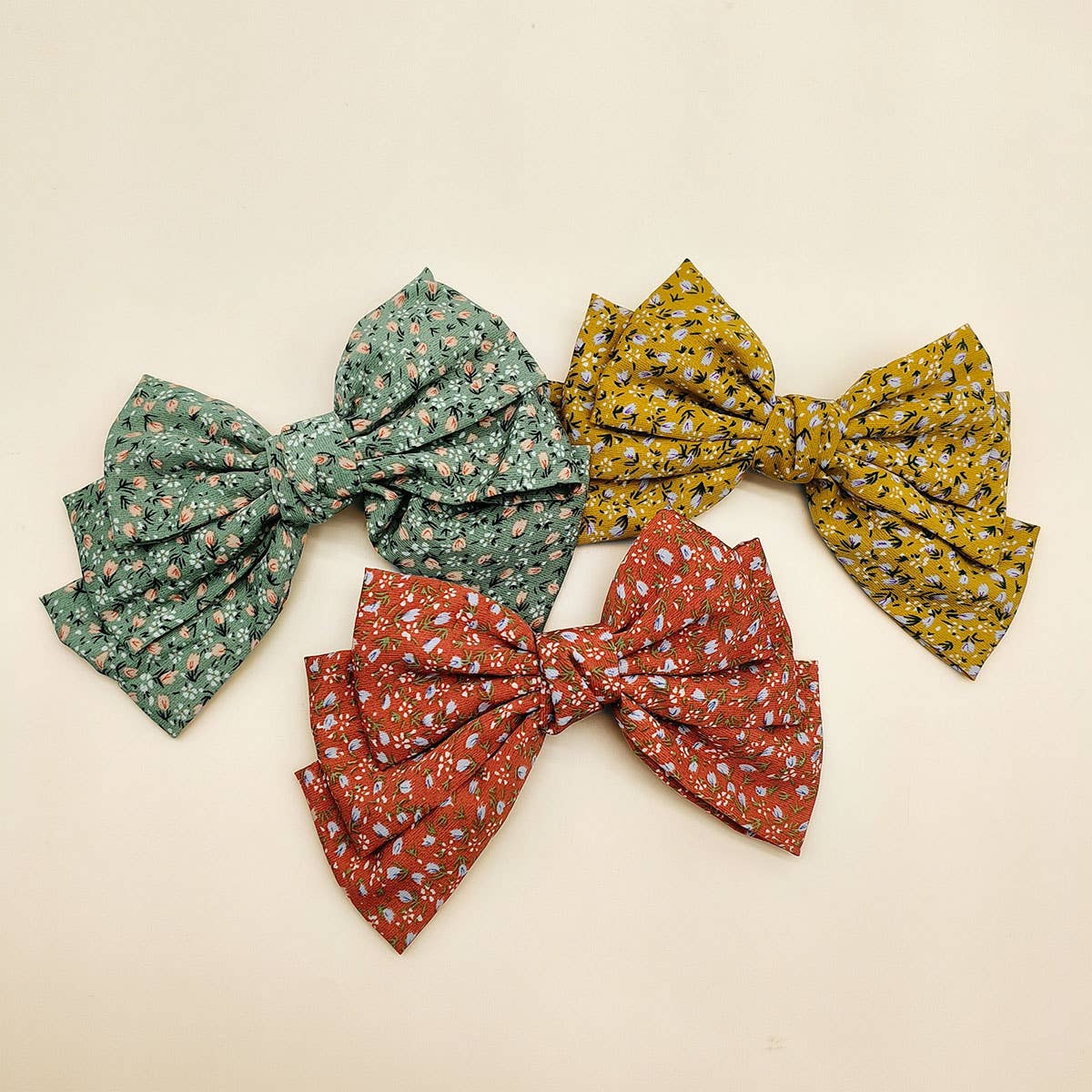 NEW THREE-LAYER KNOTTED LARGE BOW HAIRPIN_CWAHA0852