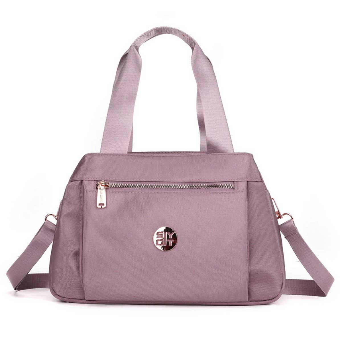 FASHION MULTI-COMPARTMENT CANVAS SHOULDER BAG_CWAB3450