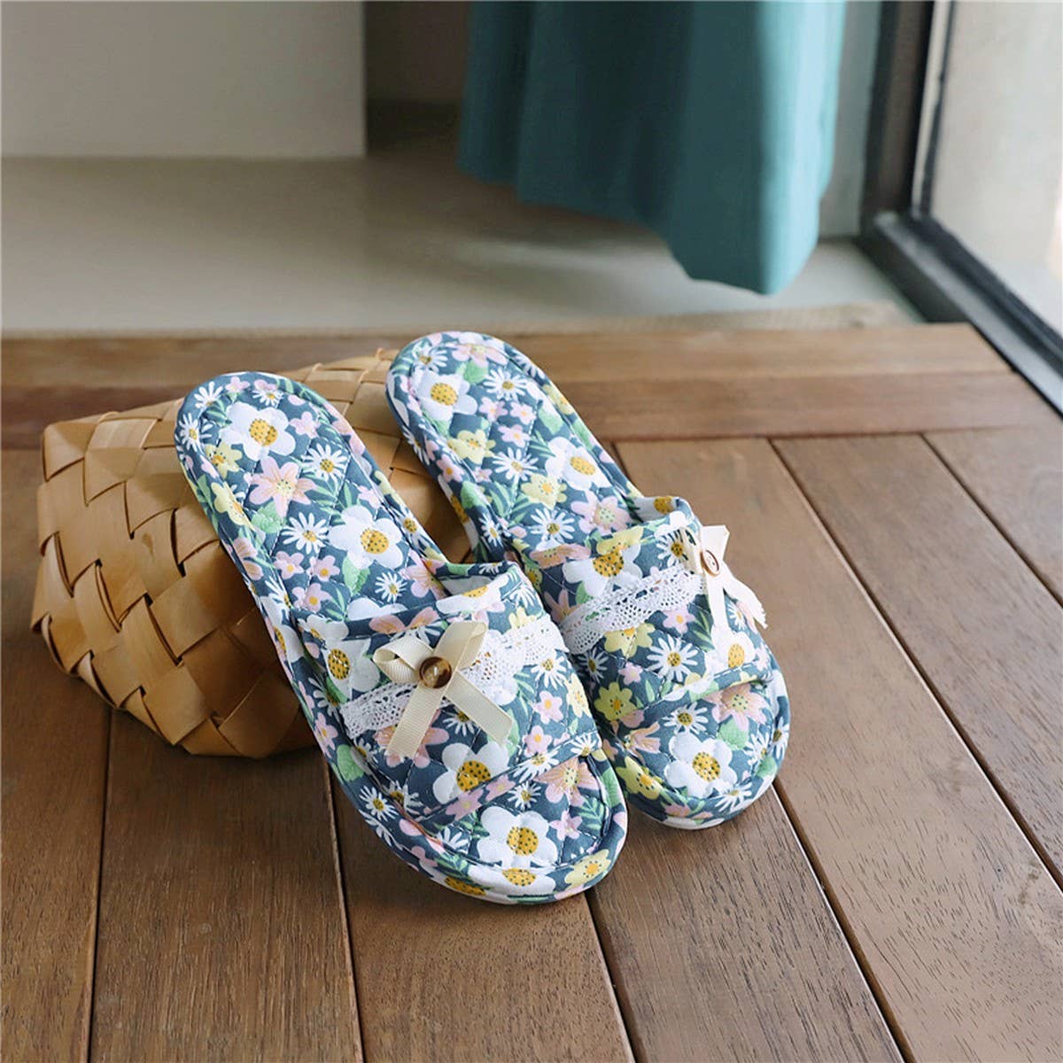 Linen Indoor Slippers for Home & Couple Wear