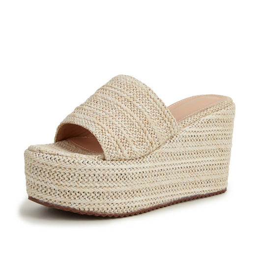 SANDAL AND SLIPPERS WITH THICK SOLES AND WEDGES