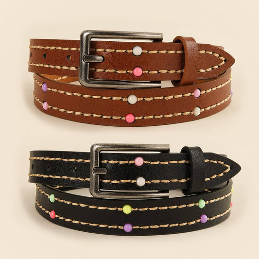ETHNIC STYLE HANDMADE STRING COLORFUL BEAD BELT_CWMM3950