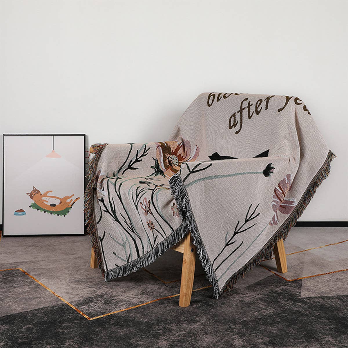 RETRO BLANKET SOFA BLANKET COVER BLANKET_CWMM0405