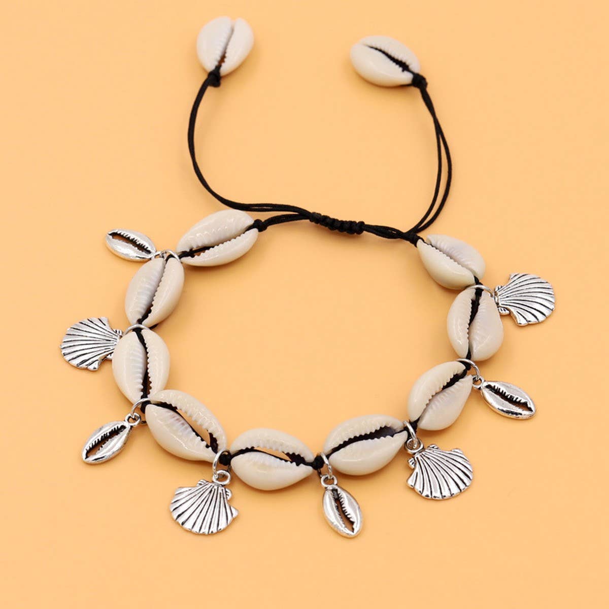ETHNIC ADJUSTABLE BOHEMIAN SHELL BRACELET
