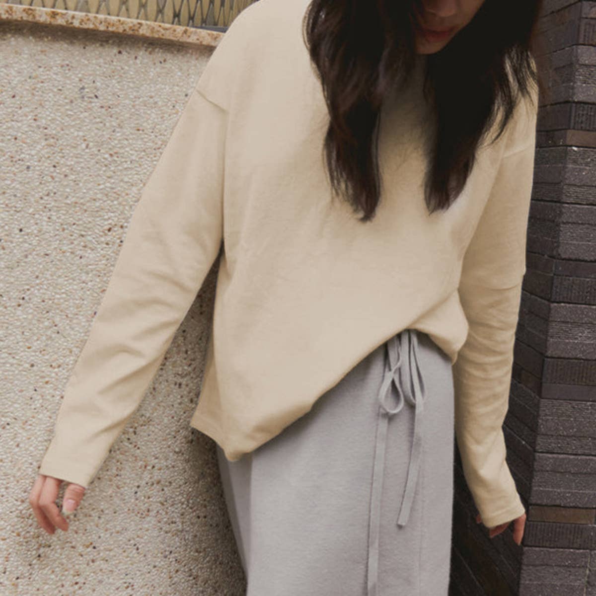 ALL-IN-ONE COTTON REVERSIBLE CREW NECK T-SHIRT