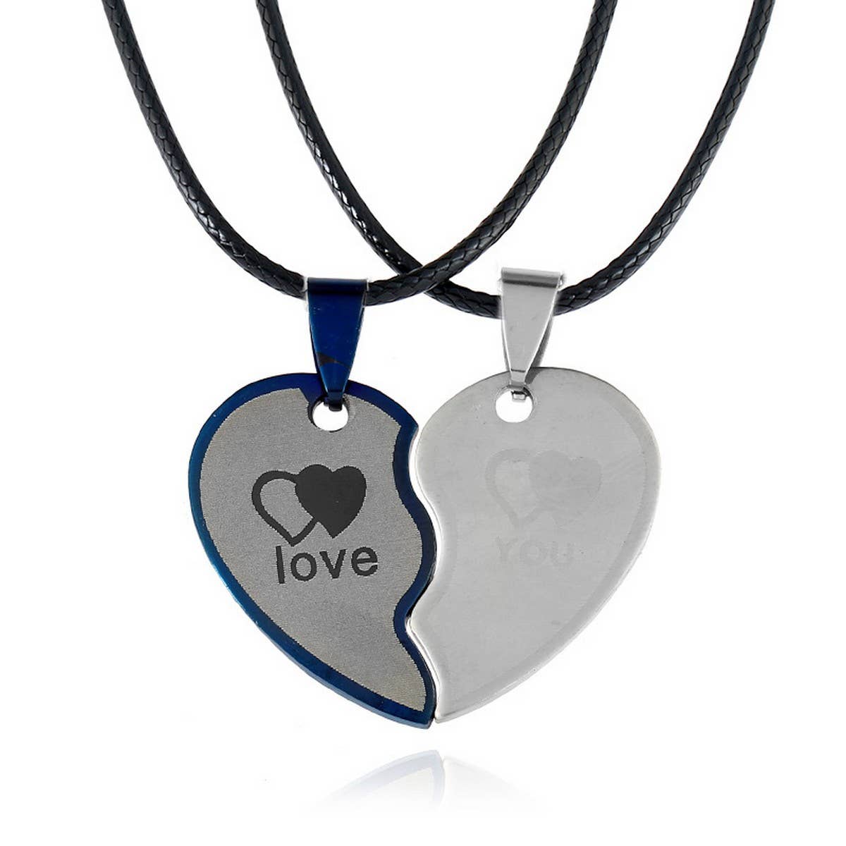 DETACHABLE HEART STAINLESS STEEL NECKLACE