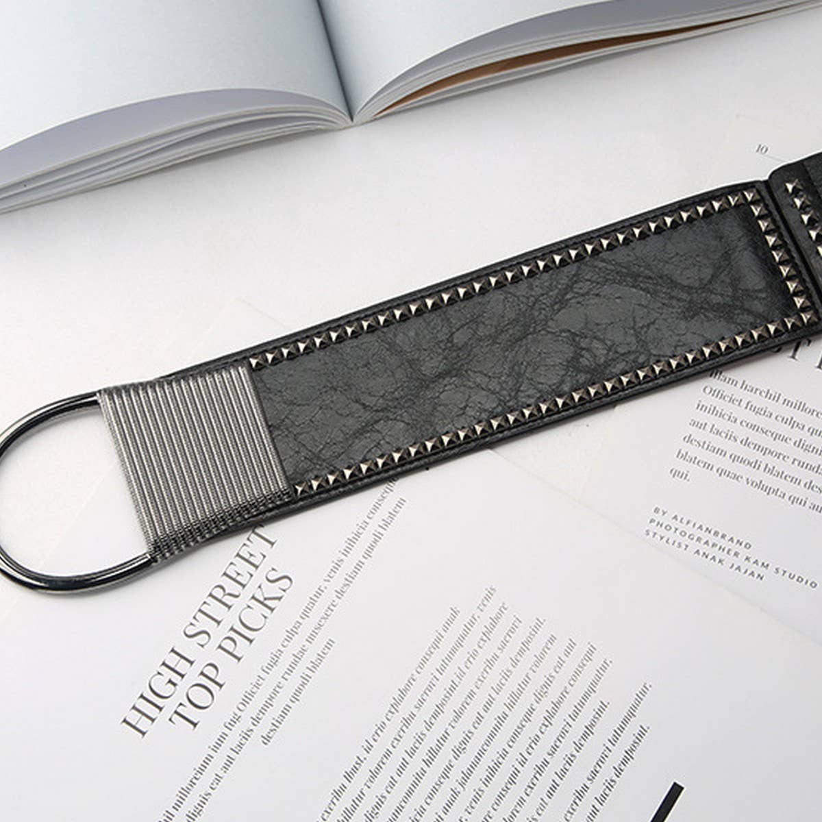 CWABE0970_RIVET FASHIONABLE PERSONALITY ELASTIC WAIST BELT