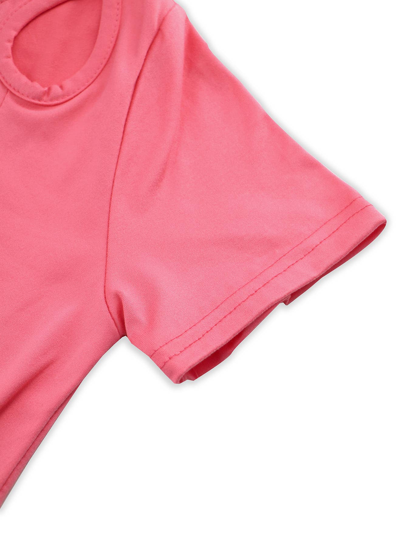 Knitted short-sleeved Casual, form-fitting,top