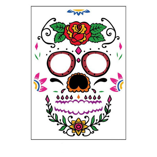 Day of the Dead Face Tattoos ? Waterproof Makeup
