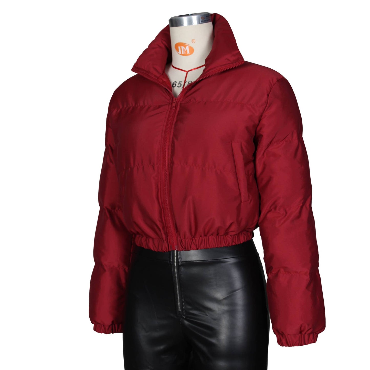 SHORT WOMEN'S SOLID COLOR COTTON JACKET JACKET