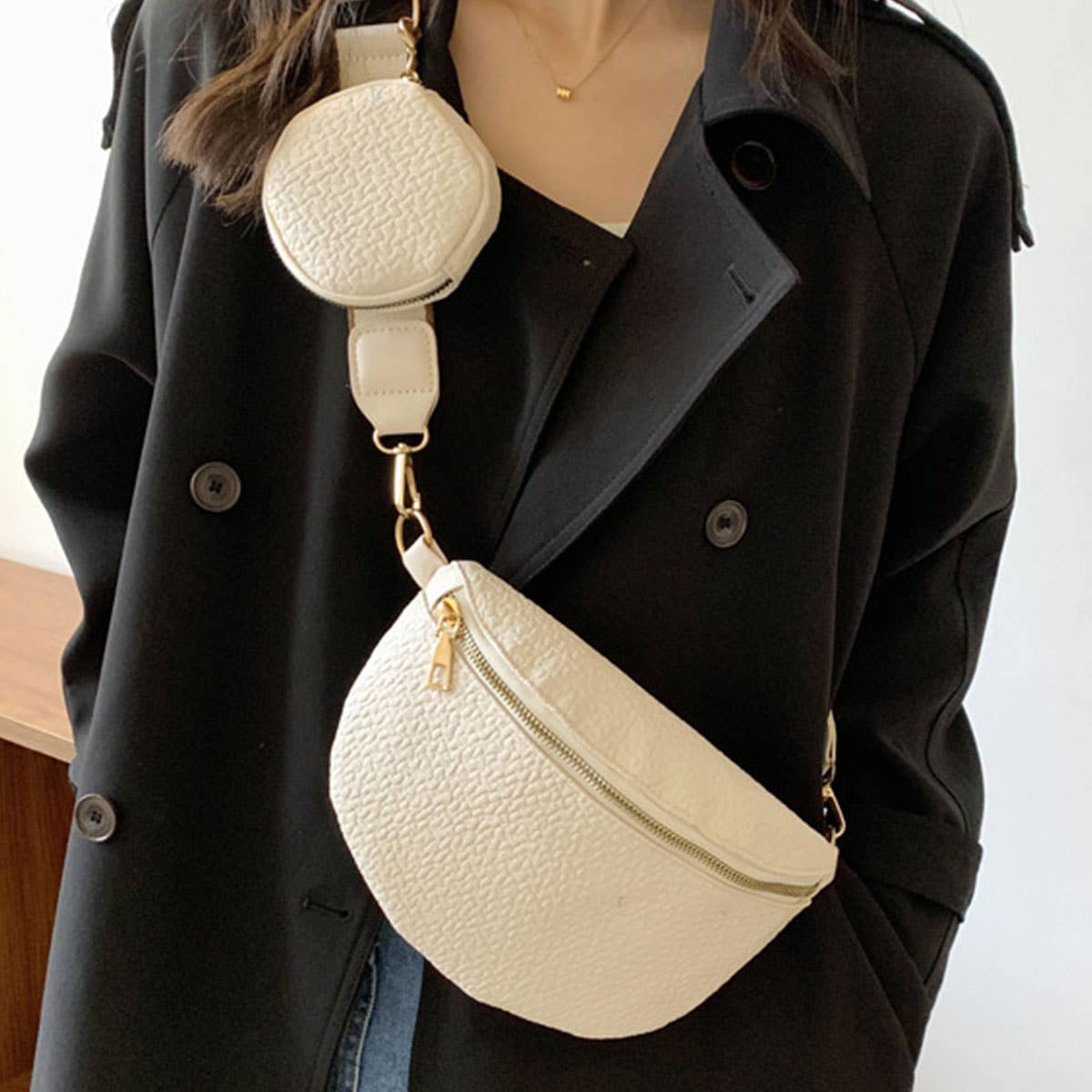 CASUAL,SIMPLE PURSE PENDANT FANNY BELT BAG_CWAB0949