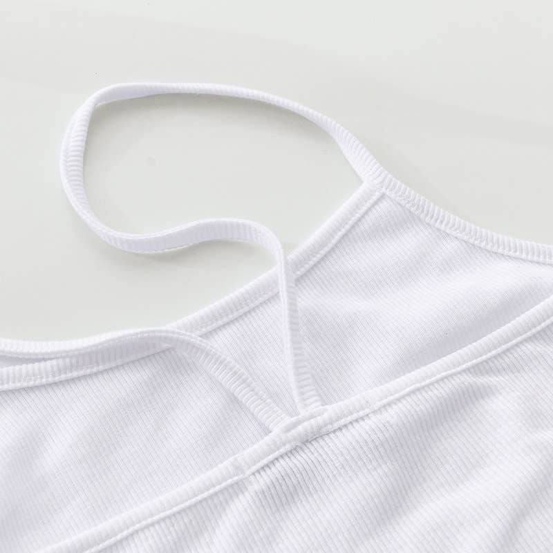 KNIT HALTER VEST WITH ALL THE STRAPS