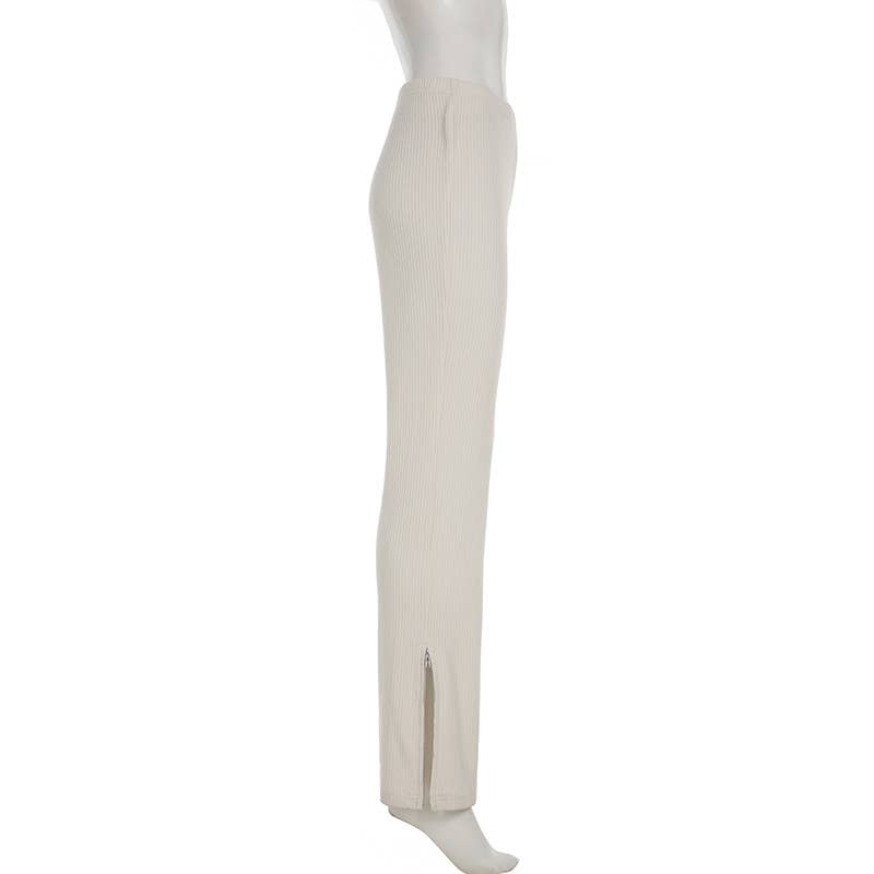 LAPEL PIT STRIP SWEATSHIRT PANTS TWO-PIECE SET