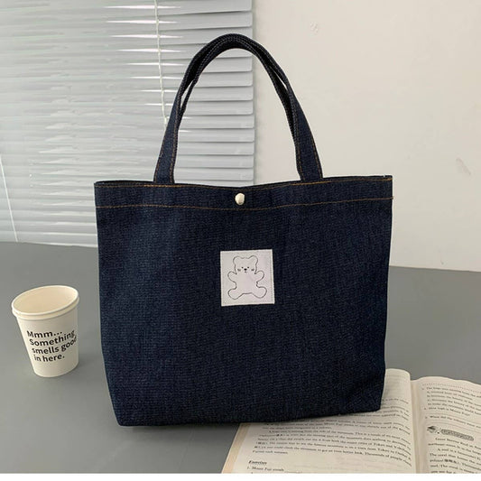 TOTE BAGS WITH EXQUISITE DENIM_CWAB2052