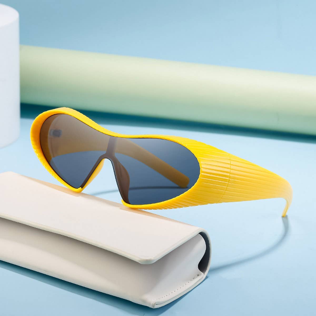 FASHION SPORTS ONE-PIECE SPECIAL-SHAPED SUNGLASSES_CWASG0725