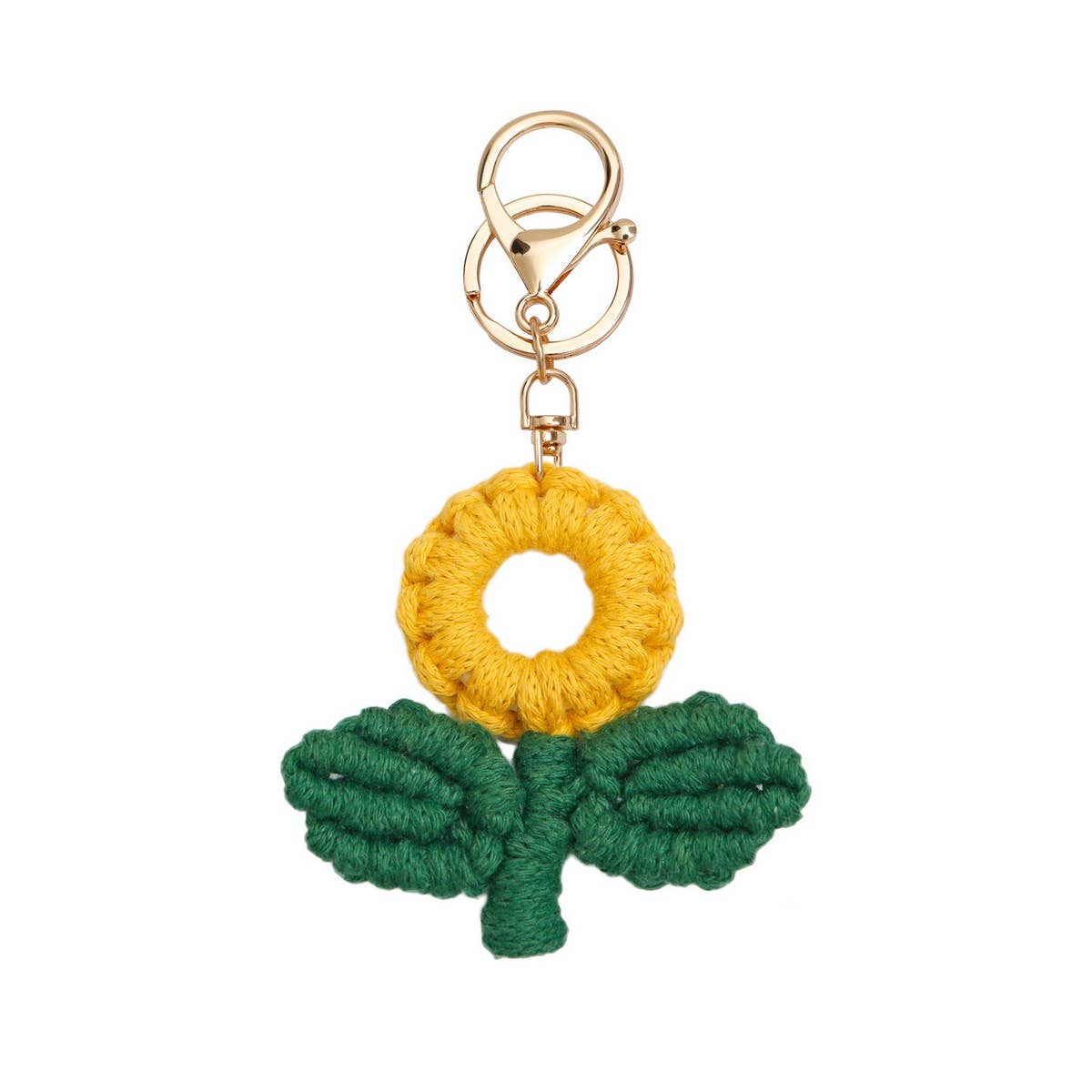 SUNFLOWER FLOWER SUNFLOWER HAND-WOVEN KEYCHAIN