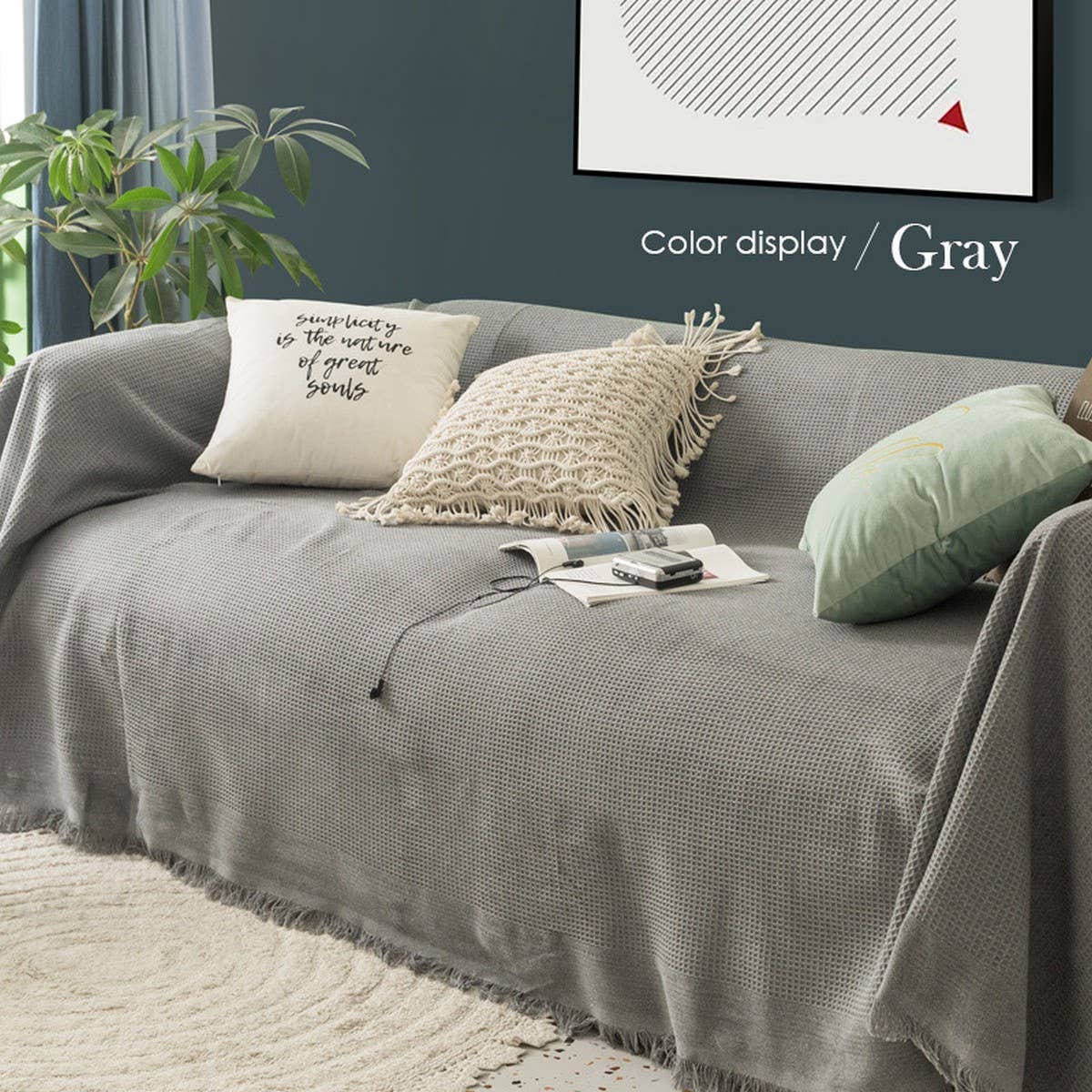 Cute Pink Couch Cover Full Wrap Blanket