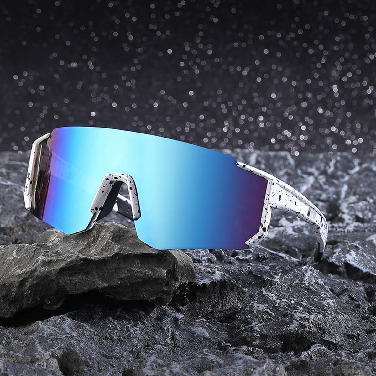 COLORFUL OUTDOOR ONE-PIECE CYCLING SUNGLASSES