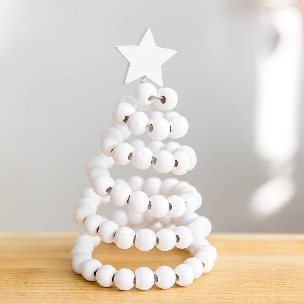 CWMM10293_NORDIC WOODEN CHRISTMAS TREE TABLE DECORATION