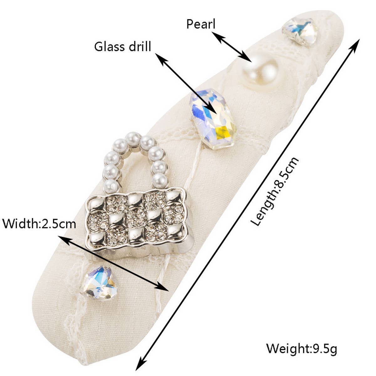 WOMEN RHINESTONE PEARL HAIRPINP_CWAHA1773