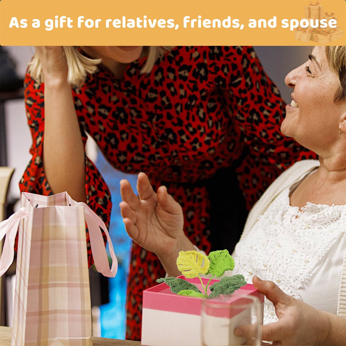 HANDMADE DIY MONSTERA DOLL CROCHET MATERIAL PACK