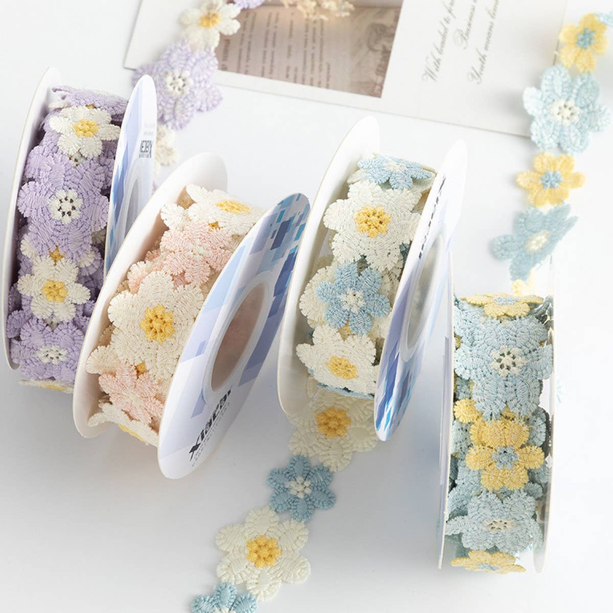LACE EMBROIDERY FLOWER LACE DIY FABRIC RIBBON
