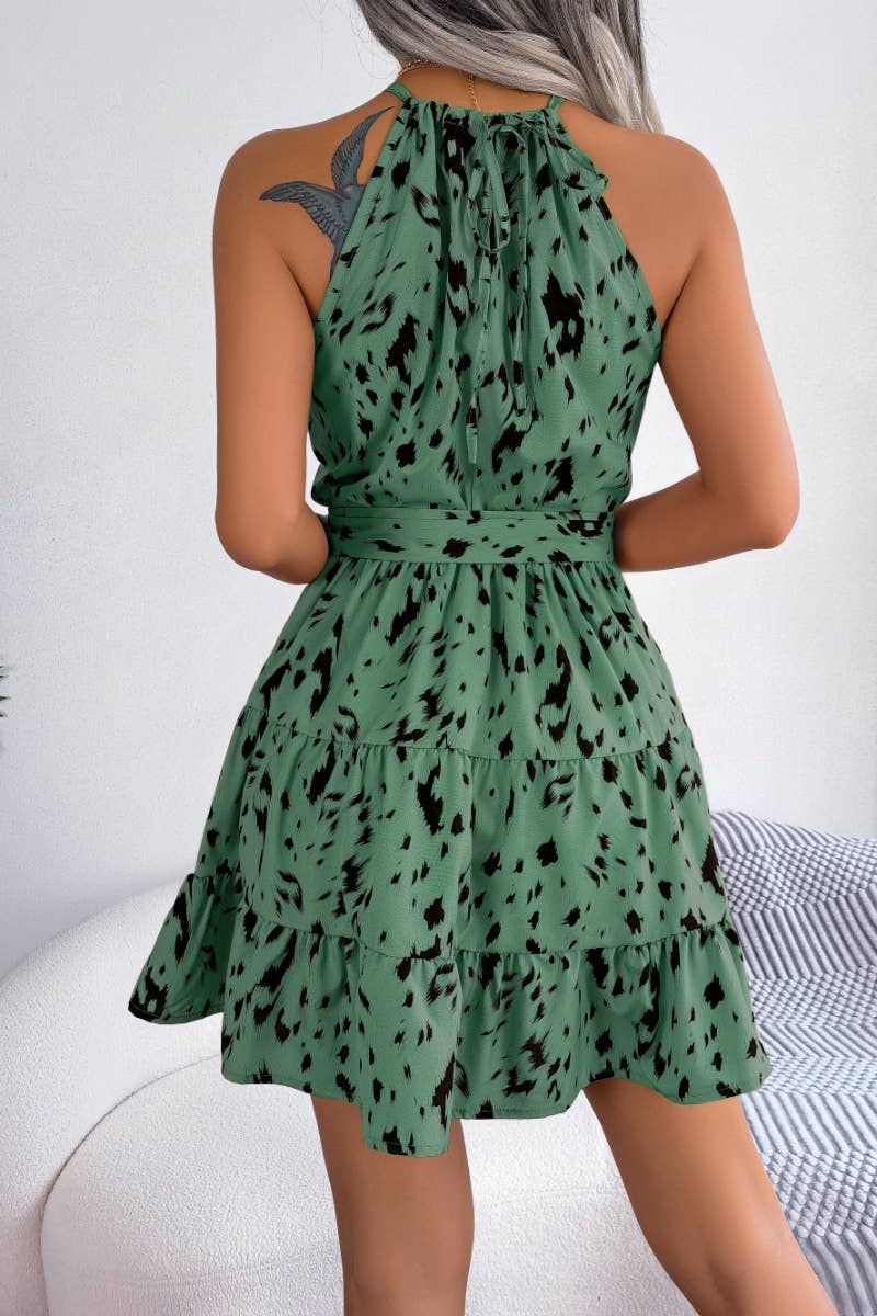 CWDSD4631_LEOPARD-PRINT PEPLUM DRESS WITH NECK NECK