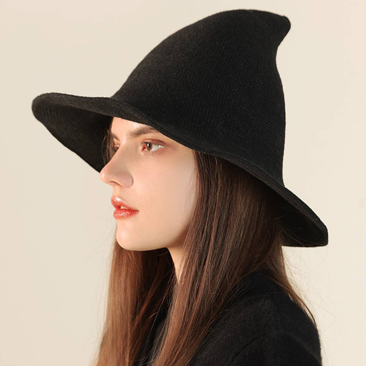 Halloween Pointed Witch Hat, Knit & Foldable_CWAH0617