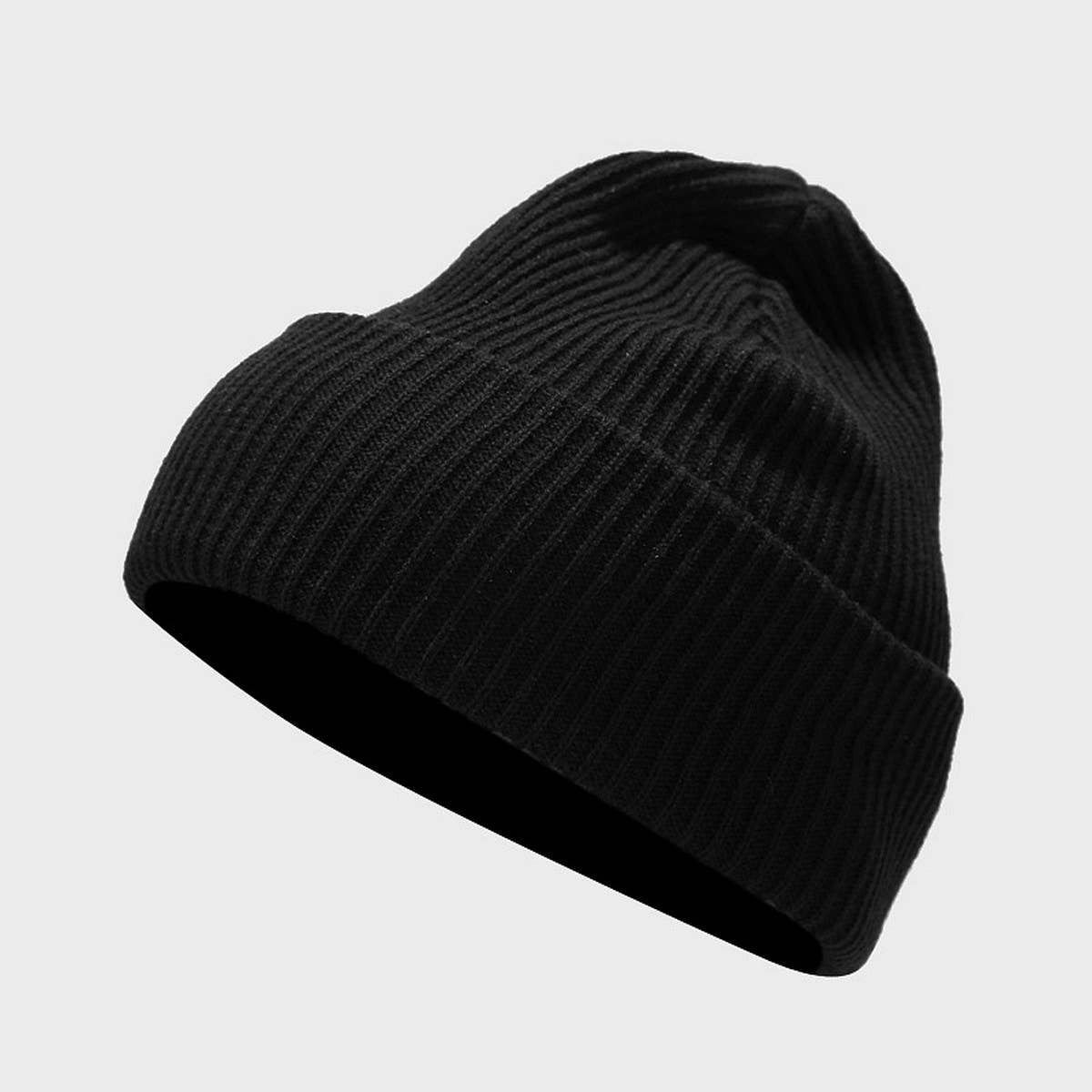SIMPLE WOOL KNITTED HAT_CWAH1585