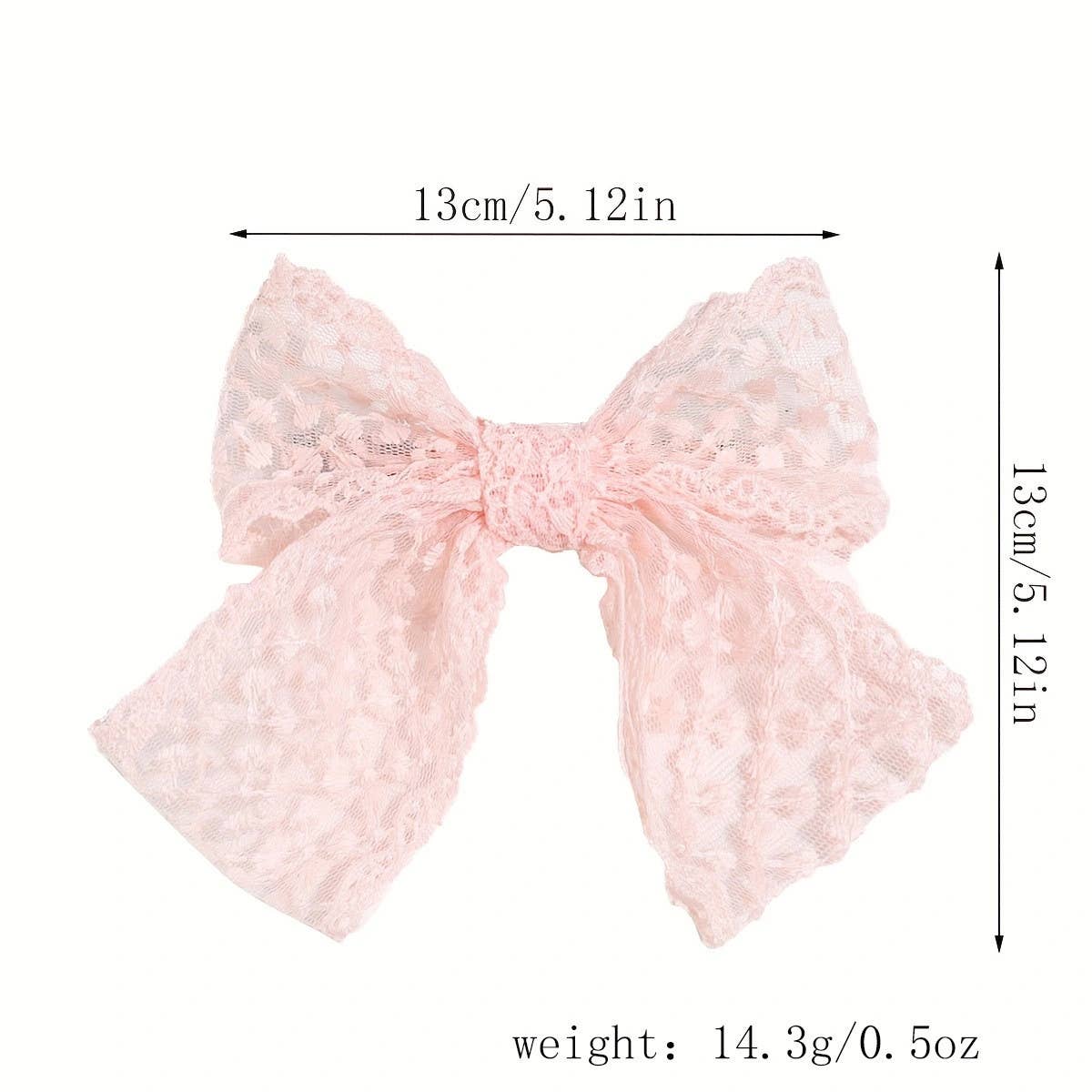 Lace Bow Spring Hair Clip, Sweet Elegant Style