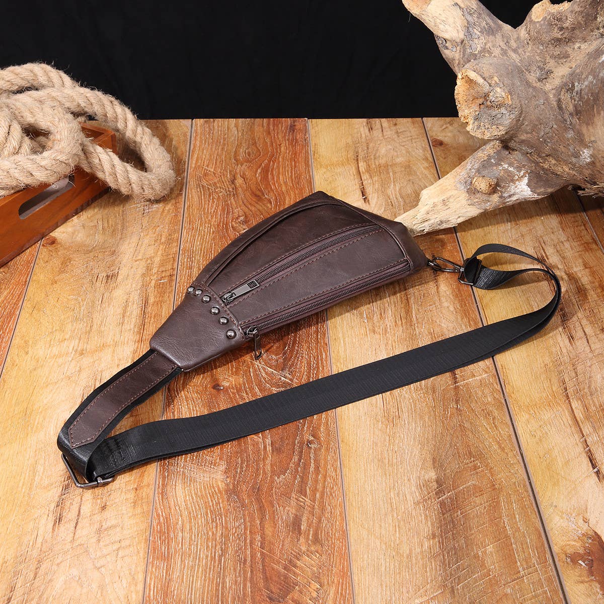 VINTAGE WESTERN CASUAL WAIST BAG CROSSBODY BAG_CWAB2588