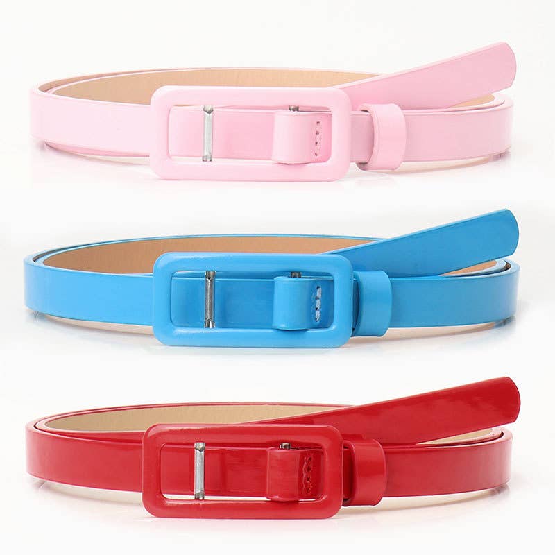 Candy-colored versatile jeans dress belt