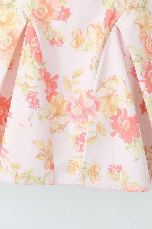 CWDSD6647_SLEEVELESS PRINTED FITTED CAMISOLE DRESS