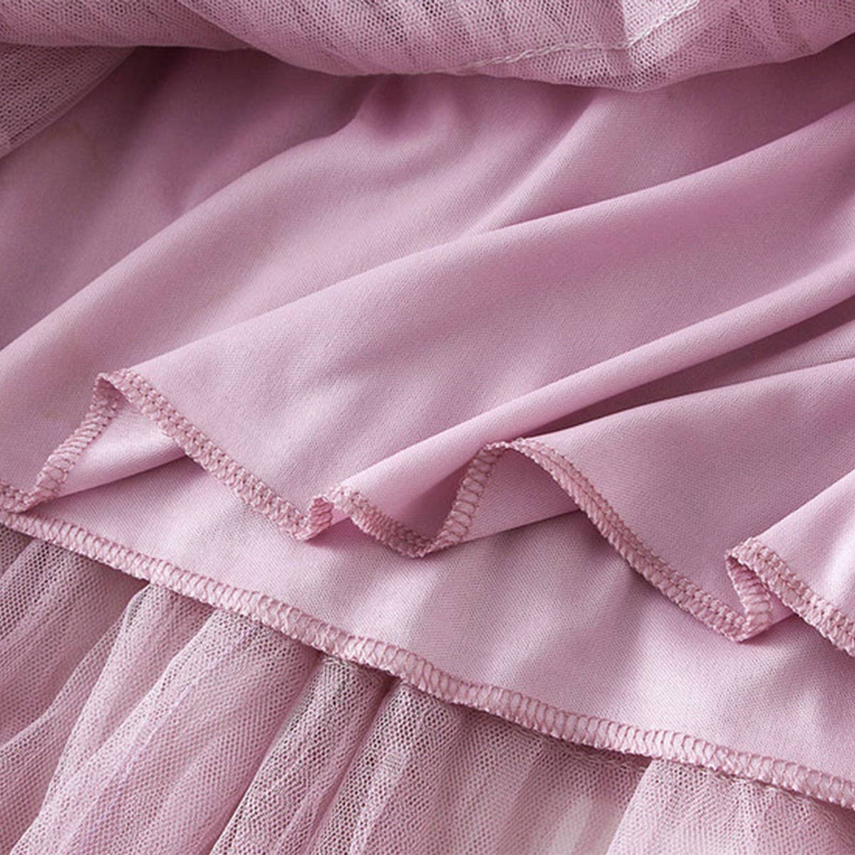 White Tulle Tiered Pleated A-Line Maxi Skirt