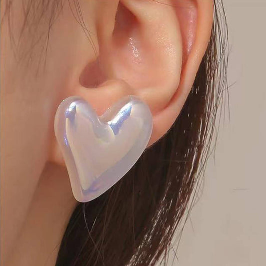 FAUX PEARL DESIGN STUD EARRINGS