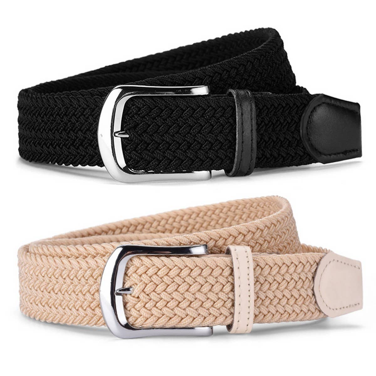 TRENDY ELASTIC BRAIDED CASUAL ELASTIC BELT_CWABE0605