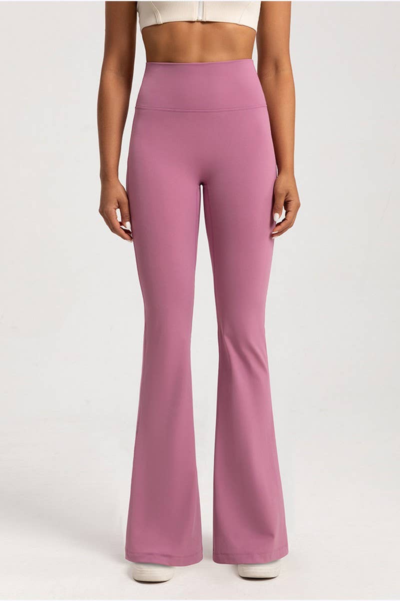 CWBLP1499_HIGH WAISTED SLIM FIT WIDE LEG SPORTS TROUSERS