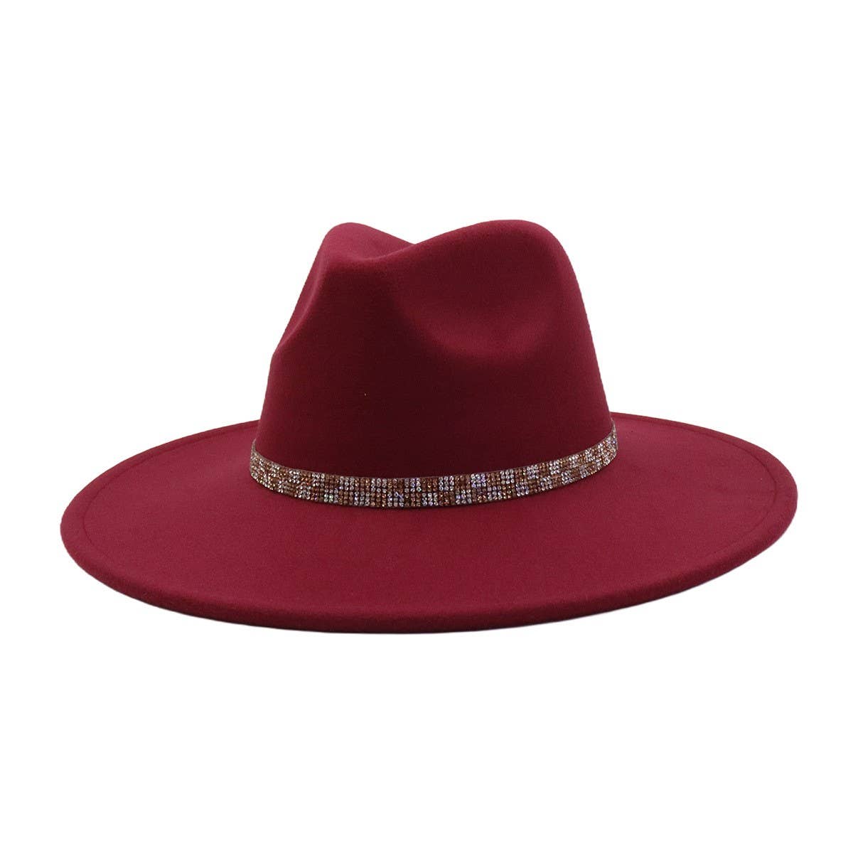 Ethnic Style Wool Blend Fedora Hat Men & Women_CWAH04379